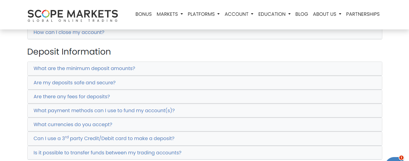 FAQs at Scope Markets